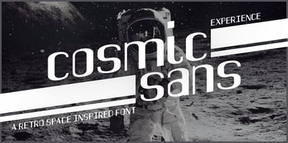 Cosmic Sans Font Poster 1