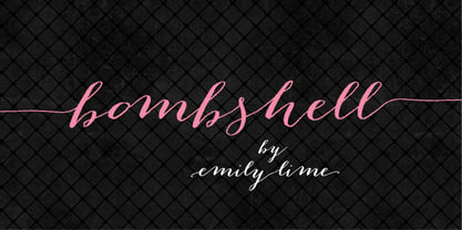 Bombshell Pro Font Poster 1