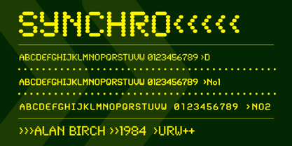 Synchro Font Poster 1