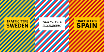 Traffic Type Luxembourg Font Poster 1