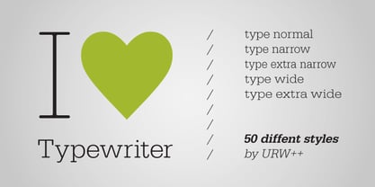 Typewriter Font Poster 1