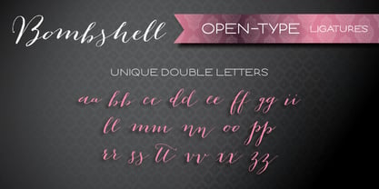 Bombshell Pro Font Poster 4