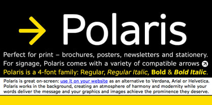 Polaris Font Poster 1