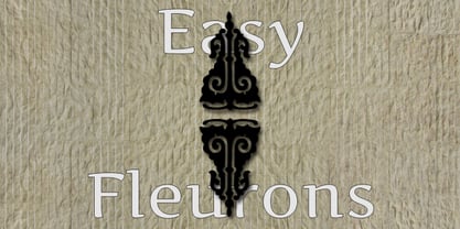 Easy Fleurons Font Poster 1
