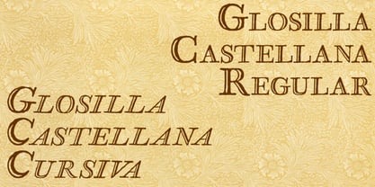 Glosilla Castellana Font Poster 1