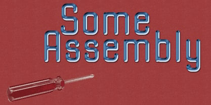 Some Assembly Font Poster 1