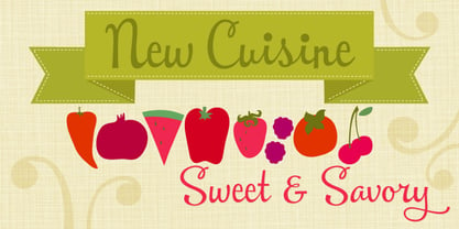 New Cuisine Font Poster 1