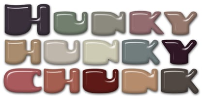 Hunky Chunk Font Poster 1