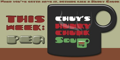 Hunky Chunk Font Poster 2