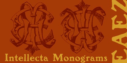 Intellecta Monograms Font Poster 8