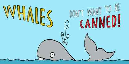 Canned Whale Font Poster 5