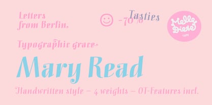 Mary Read Font Poster 6