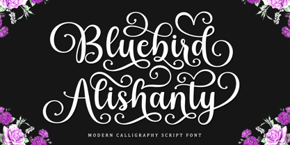 Bluebird Alishanty Font Poster 1