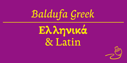 Baldufa Greek Ltn Font Poster 1