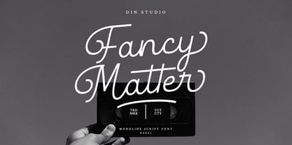 Fancy Matter Font Poster 1