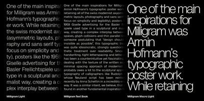 Milligram Font Poster 5