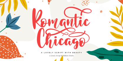 Romantic Chicago Font Poster 1