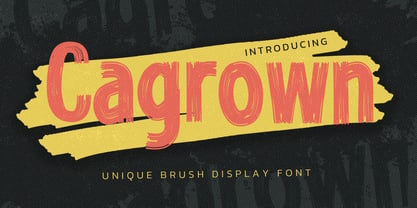 Cagrown Font Poster 1