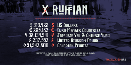 X Ruffian Font Poster 10