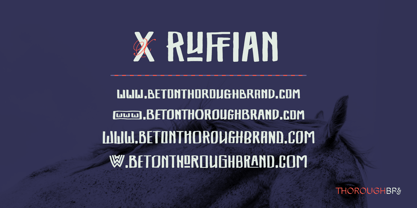 X Ruffian Font Poster 12