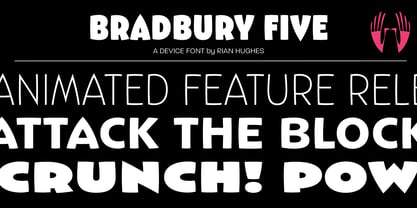 Bradbury Five Font Poster 1