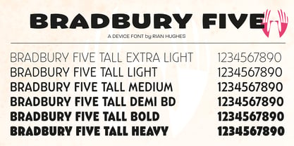 Bradbury Five Font Poster 9