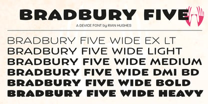 Bradbury Five Font Poster 8