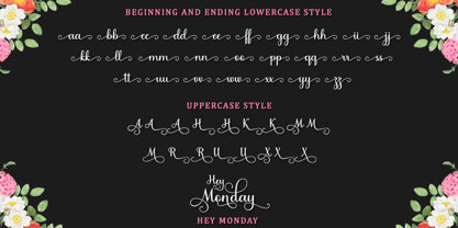 Hey Monday Font Poster 13