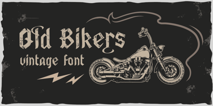 Old Bikers Font Poster 1