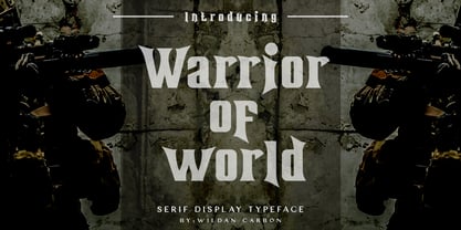 Warrior of World Font Poster 1