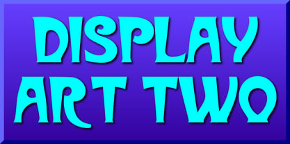 Display Art Two Font Poster 1