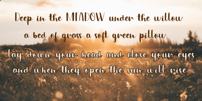 Great Meadow Font Poster 10