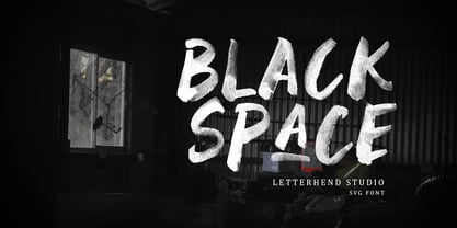 Black Space Font Poster 1