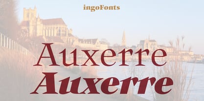 Auxerre Font Poster 1