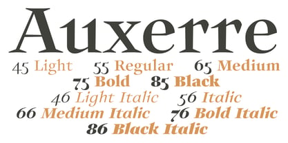 Auxerre Font Poster 2