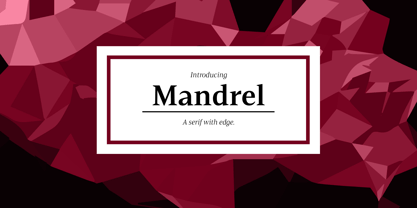 Mandrel Font Poster 1