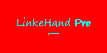 LinkeHand Pro Font Poster 1