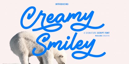 Creamy Smiley Font Poster 1