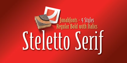 Steletto Serif Font Poster 1
