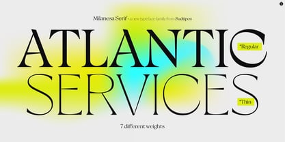 Milanesa Serif Font Poster 2