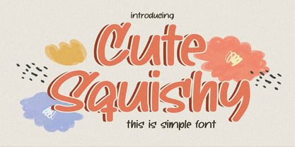 Cute Squishy Font Poster 1
