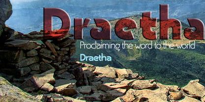 Draetha Font Poster 1