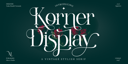 Korner Display Font Poster 1