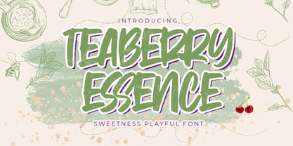 Teaberry Essence Font Poster 1