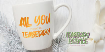 Teaberry Essence Font Poster 3