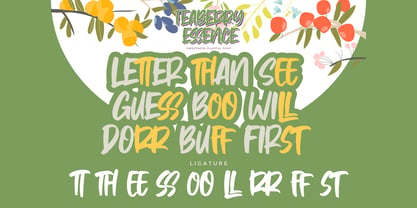 Teaberry Essence Font Poster 7