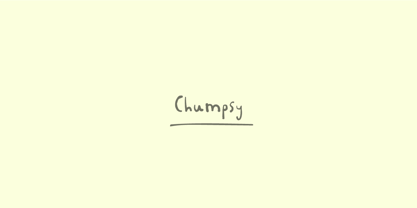 Chumpsy Font Poster 1