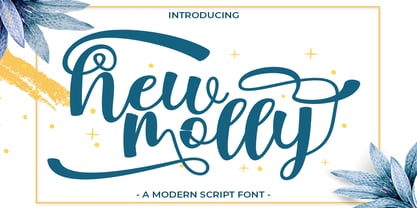 New Molly Script Font Poster 1