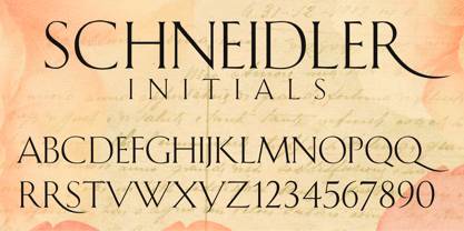 Schneidler Initials Font Poster 2