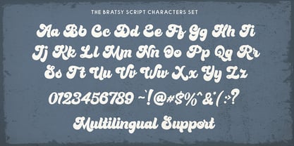 Bratsy Script Font Poster 10